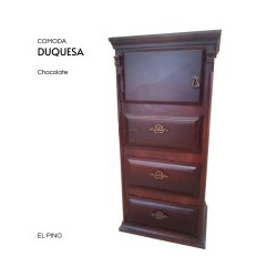 COMODA PINO DUQUESA CAOBA