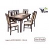 ANTECOMEDOR GIM SAO PAULO 6 SILLAS CHOCO