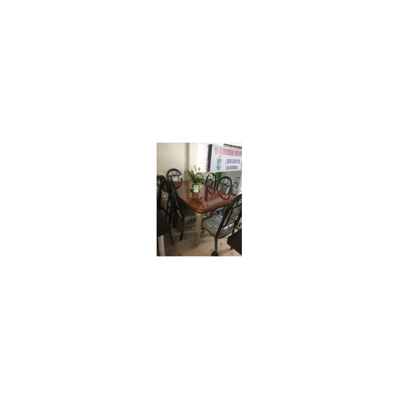 ANTECOMEDOR GIM TAJIN 6 SILLAS VINO