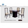 ANTECOMEDOR GIM TULUM 4 SILLAS CHOCOLATE