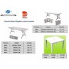 MESA DUNA FORTE 78 x 78 BLANCA