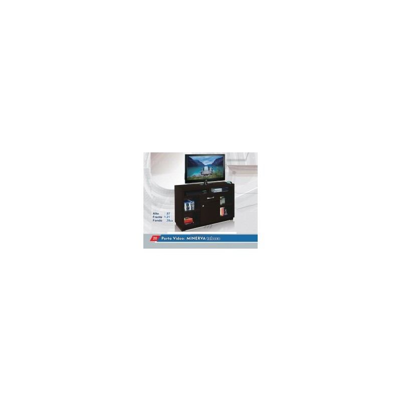 PORTA VIDEO EMMAN MINERVA TABACO