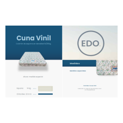 COLCHON ORIENTE INFANTIL 70 x 130x 10 cm