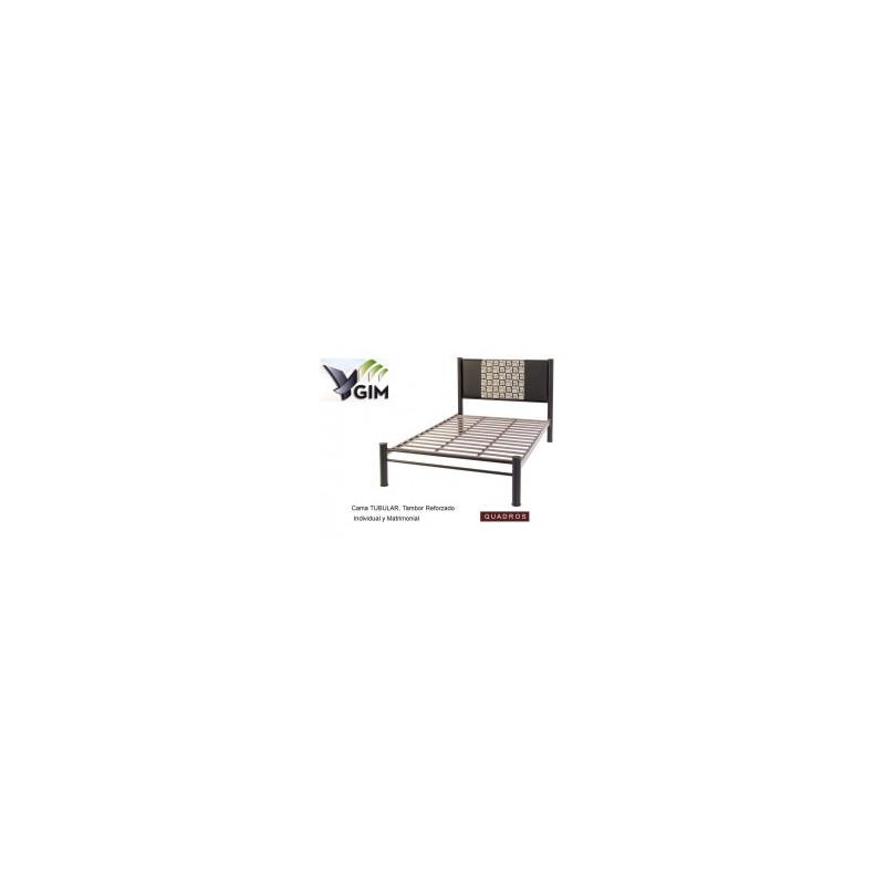 CAMA GIM QUADROS INDIV CHOCO. T. TUBUL