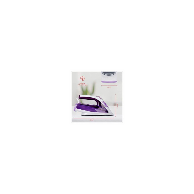 PLANCHA DAEWOO DSI-9259 PURPLE 1200W