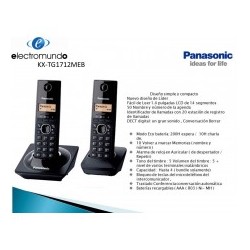 TELEFONO PANASONIC KX-TG1712MEM PAQ 2 AU